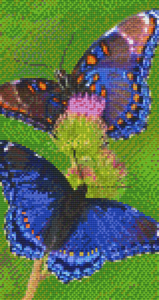 Butterflies Six [6] Baseplate PixleHobby Mini-mosaic Art Kits